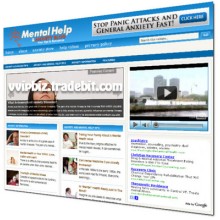 Mental Health and Anxiety Niche Wordpress Blogs + Review Sites (3 Income Streams)
