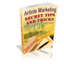 Article Marketing Secret Tips and Tricks MRR eBook