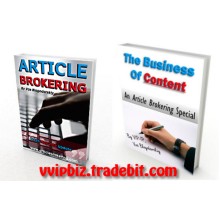 Article Brokering : Business Blueprint with Transferable Master Resale Rights