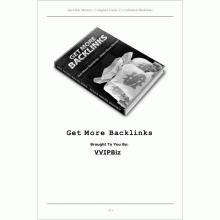 Backlinks - Get More Backlinks