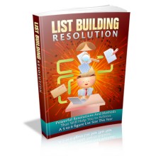 List Building Resolution MRR ebook + Giveaway Report