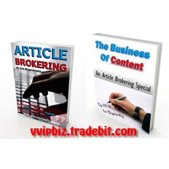 Article Brokering : Business Blueprint with Transferable Master Resale Rights