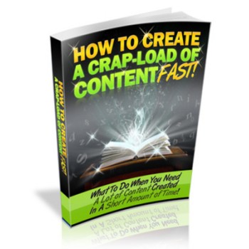 How To Generate a Crapload of Quality Content Fast