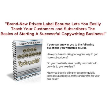 Copywriting Business Crash Course - PLR Copywriting Business Crash Course - PLR
